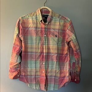 Polo by Ralph Lauren Boy’s Pastel Plaid Button-Down Shirt